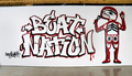 Beat Nation mural, onsite spray paint mural SAW Gallery Ottawa ON, dimensions variable, 2009